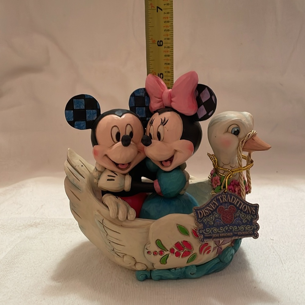 Jim Shore Disney Traditions Minnie and Mickie Mouse  Lovebirds Figurine - Picture 9 of 13